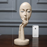 Scandinavian Style Woman Mask Model Cafe Decoration