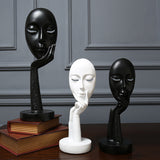 Scandinavian Style Woman Mask Model Cafe Decoration