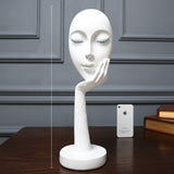 Scandinavian Style Woman Mask Model Cafe Decoration