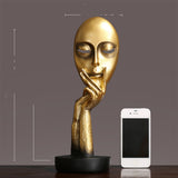 Scandinavian Style Woman Mask Model Cafe Decoration