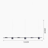 Scandinavian Style Minimalist Dining Room Creative Personality Three LED Pendant Lamp