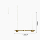 Scandinavian Style Minimalist Dining Room Creative Personality Three LED Pendant Lamp