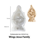 Angel Wings Candle Mould Prayer Jesus Wings Aroma Candle Silicone Mold